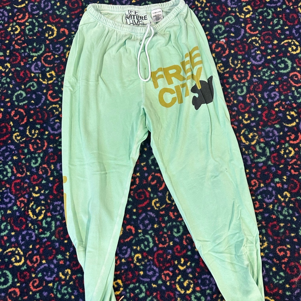 Free City Sweatpants Green Size Medium